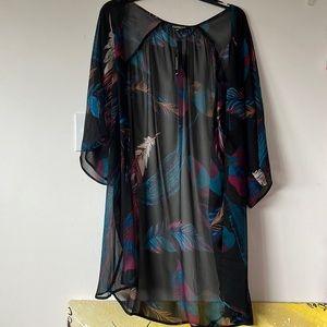 Express sheer Kimono.